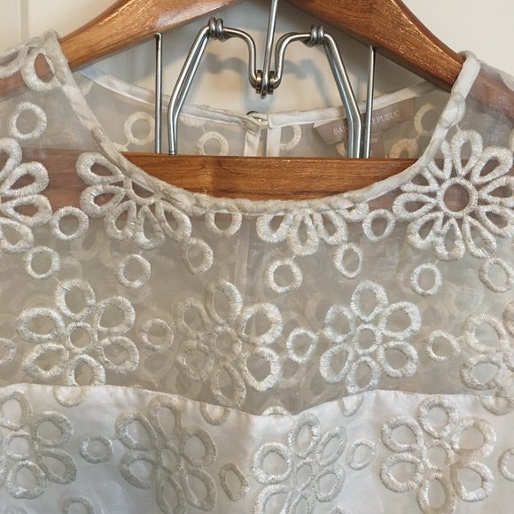 Banana Republic | Metallic Embroidery Top - Picture 4 of 8